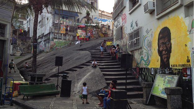 A street scene in Pedra do Sal