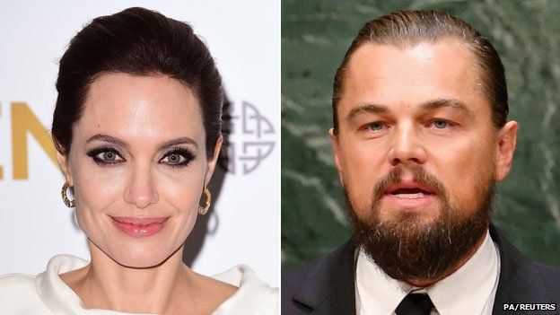 Angelina Jolie and Leonardo DiCaprio