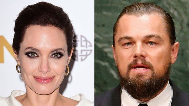 Angelina Jolie and Leonardo DiCaprio
