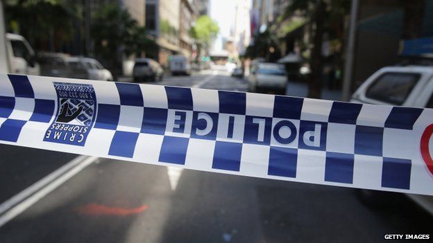 Police secure the scene near Lindt Cafe, Martin Place, on 15 December 2014 in Sydney, Australia