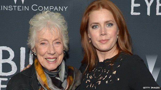 Artist Margaret Keane (left) and actress Amy Adams, who plays her in Big Eyes