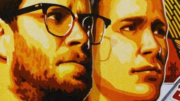 Seth Rogen and James Franco on the poster for The Interview.