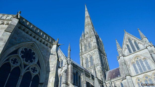 Salisbury Cathedral Breathtaking Video From Tallest Spire Bbc News 