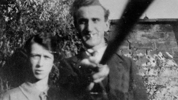 Alan Cleaver from Whitehaven in Cumbria sent a picture of his grandparents - could this be the first photo taken with a 'selfie stick'?