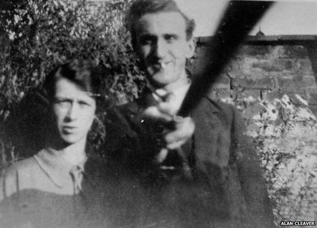 Alan Cleaver from Whitehaven in Cumbria sent a picture of his grandparents - could this be the first photo taken with a 'selfie stick'?