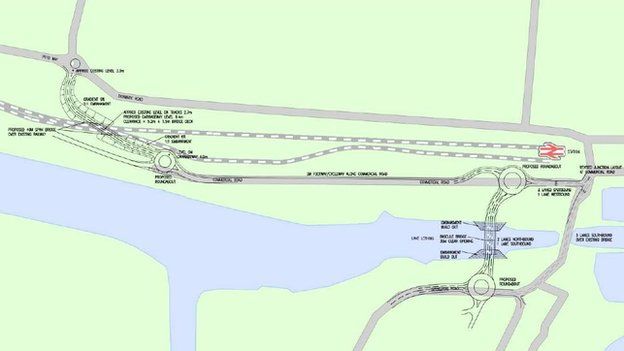 WSP eastern crossing option for Lake Lothing, Lowestoft