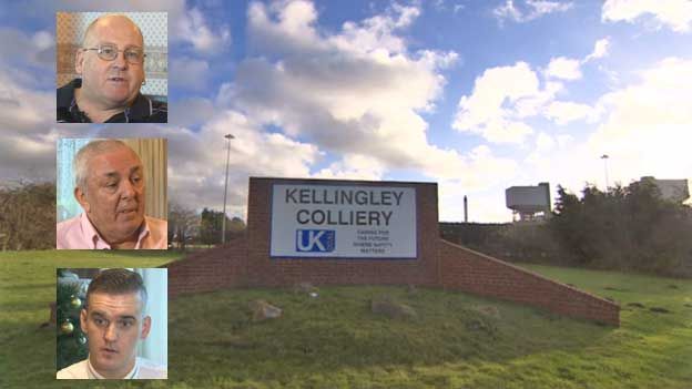 Kellingley Colliery and miners: Nigel Kemp (top), John Tempest, Jack Robertson (bottom).