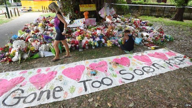 A memorial for eight children killed in Cairns