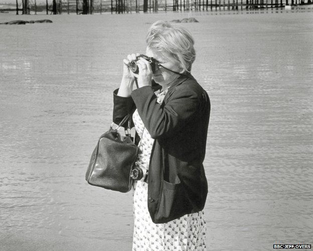 Jane Bown on Hastings Beach