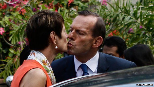 Tony Abbott and his wife, Maggie