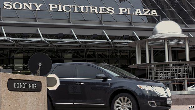 Sony Pictures Plaza building is seen in Culver City, California. 19 Dec 2014