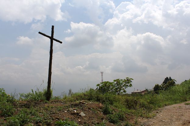 A cross on the dump
