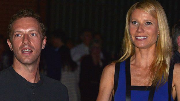 Chris Martin and Gwyneth Paltrow, January 2014