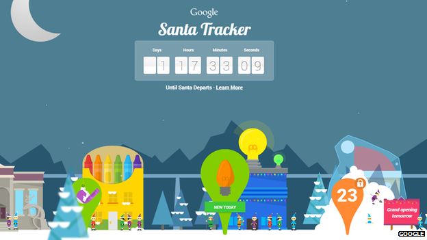 Tracking Santa: Three Ways To Follow Father Christmas Online - BBC News