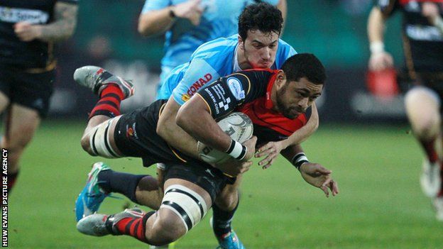 Dragons number eight Taulupe Faletau injured his ankle in the win against Zebre