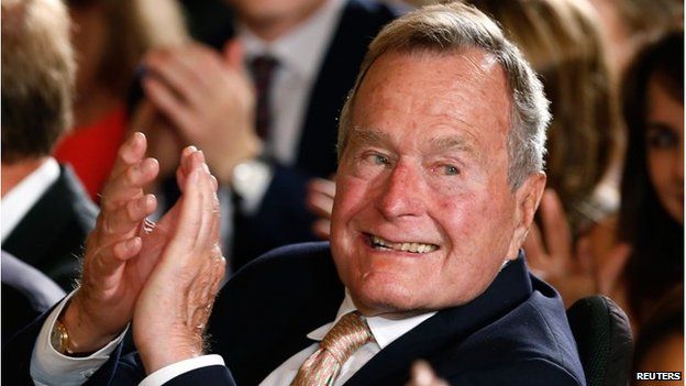 File photo of George H W Bush, July 2013