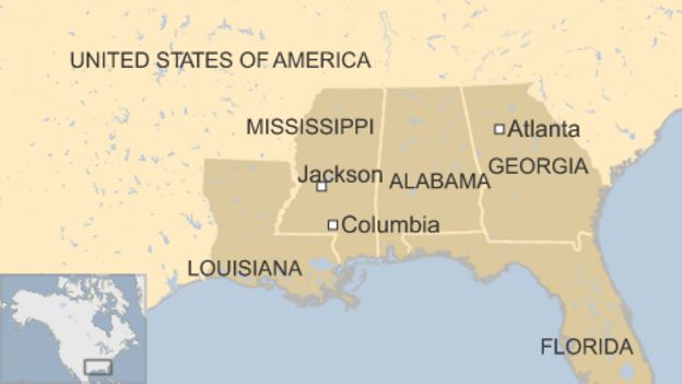 Storm and tornado hit southern US, killing at least four - BBC News