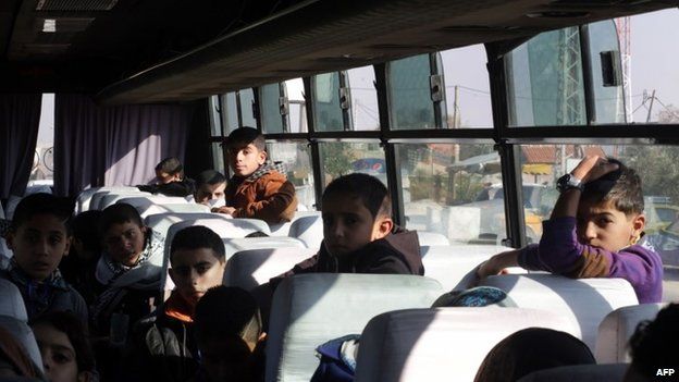 Gaza children blocked from entering Israel by Hamas, 28 December 2014