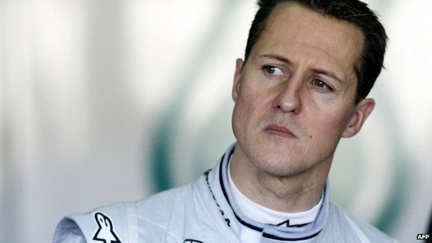 A photo taken on February 3, 2010 shows Mercedes" German driver Michael Schumacher during a training session at the Ricardo Tormo racetrack in Cheste, near Valencia