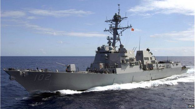 US Navy destroyer USS Sampson