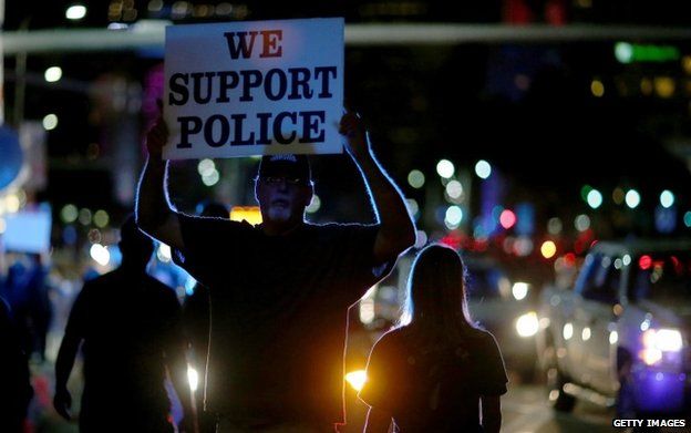 Protests supporting police were held in Miami