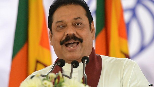 Sri Lankan president, Mahinda Rajapakse