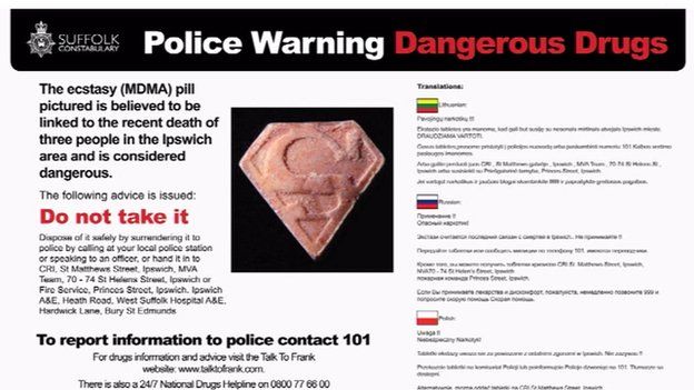 Dangerous drugs warning leaflet