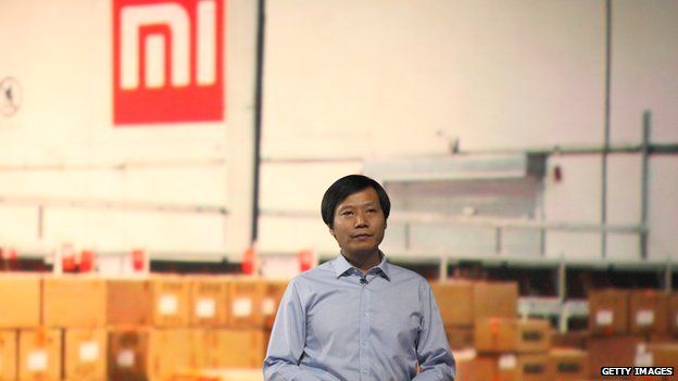 Xiaomi chief executive Lei Jun speaks during a product launch