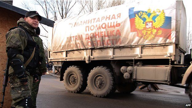 Russian aid truck