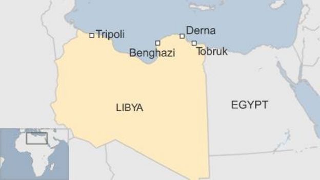 Greek oil tanker bombed in Libyan port of Derna - BBC News