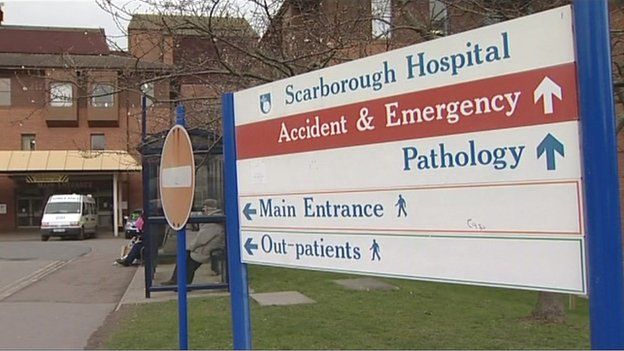Scarborough hospital sign