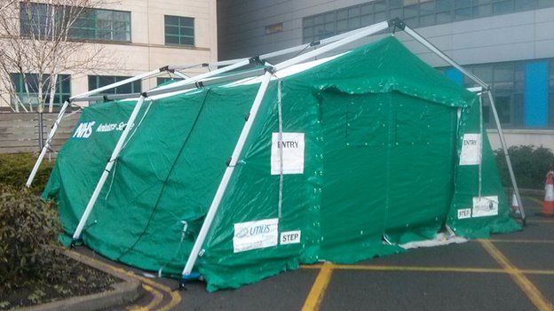 Tent at Great Western Hospital