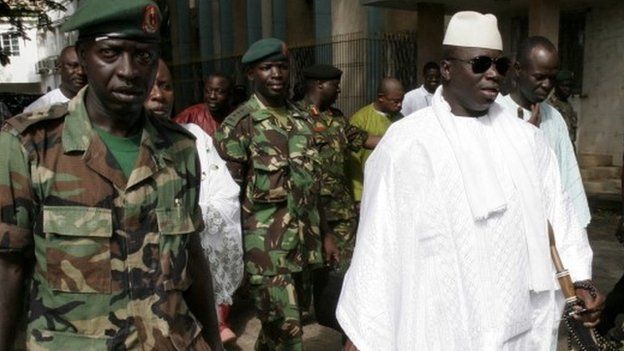 Gambian President Yahya Jammeh, in Banjul on 22 September 2006