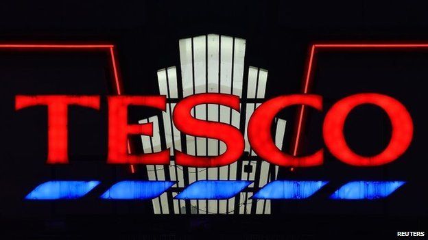 tesco sign