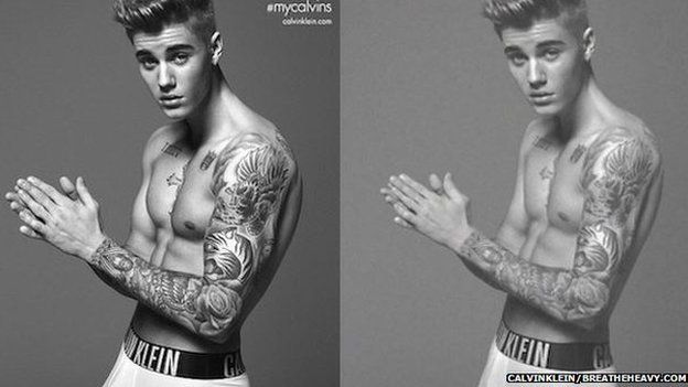 Justin Bieber 'buffed up' for Calvin Klein shoot? - BBC News