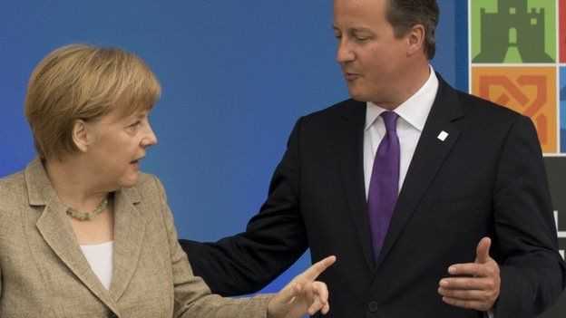 Angela Merkel and David Cameron