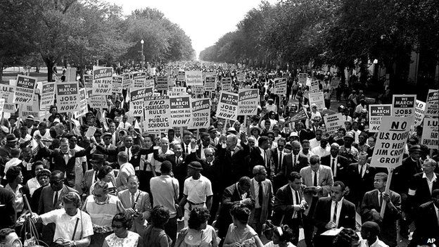 Protesters in Washington 1963