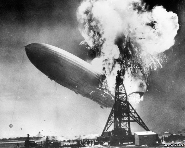 Hindenburg exploding