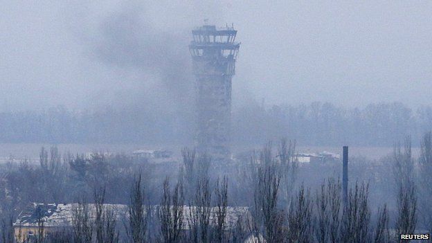 Tower at Donetsk airport. 12 Nov 2015