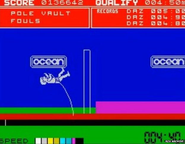 Screenshot from Daley Thompson's Decathlon game