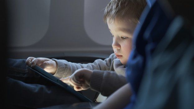 Boy and tablet