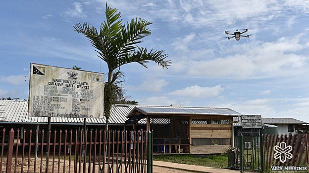 Matternet's quadcopter in medical field trials in Papua New Guinea