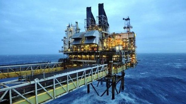 BP platform in North Sea