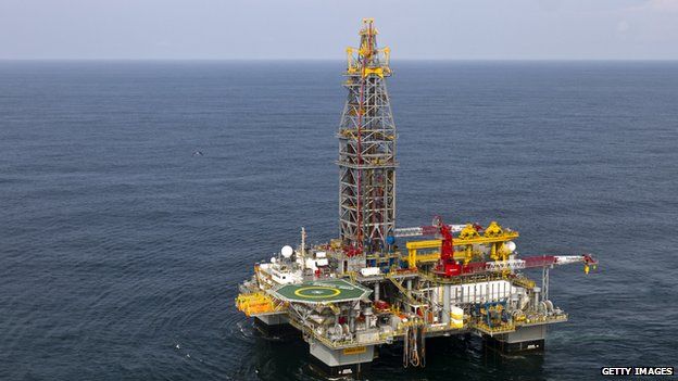 Tullow Oil platform in French Guiana