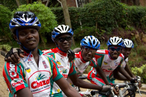 Burundi's cycling team