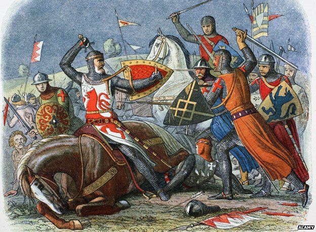 De Montfort at the Battle of Evesham