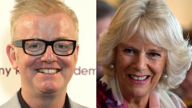 Chris Evans and the Duchess of Cornwall