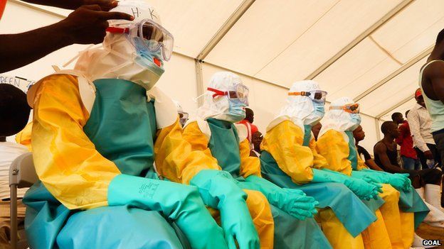 Ebola training session