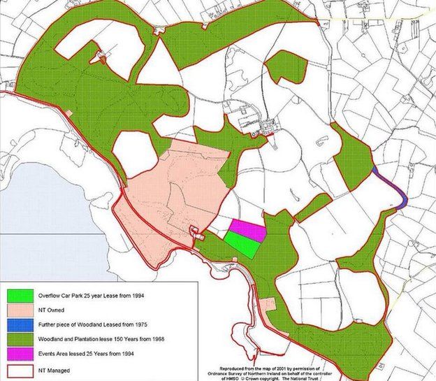Mount Stewart estate land bought by National Trust BBC News