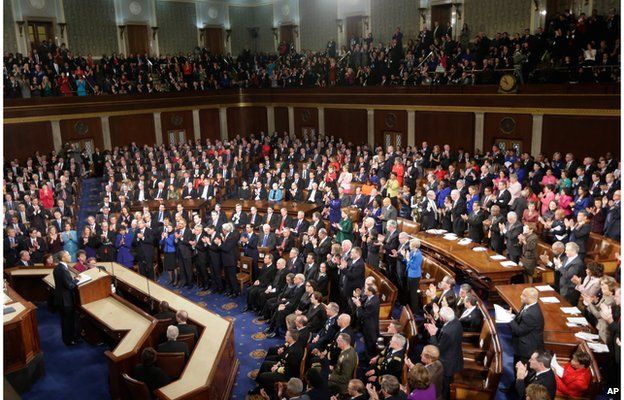 State of the Union: Story of the night in 12 images - BBC News